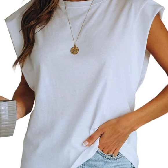 FARYSAYS Tops - Basic White Crew Neck Tee